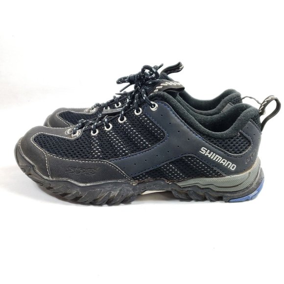 Shimano Men's Size 7.6 Mountain Bike Shoes Black - Picture 3 of 9